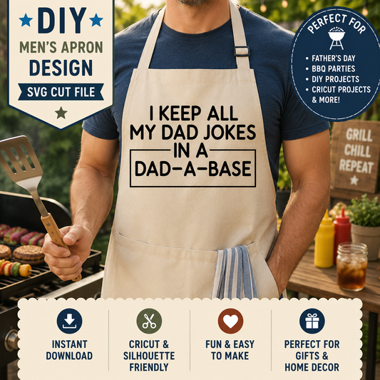 I Keep All My Dad Jokes SVG Saying