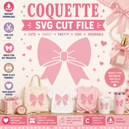 Coquette Bow SVG