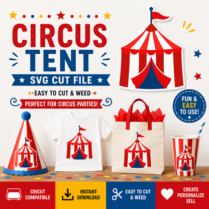 Circus Tent SVG