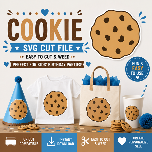 Chocolate Chip Cookie SVG