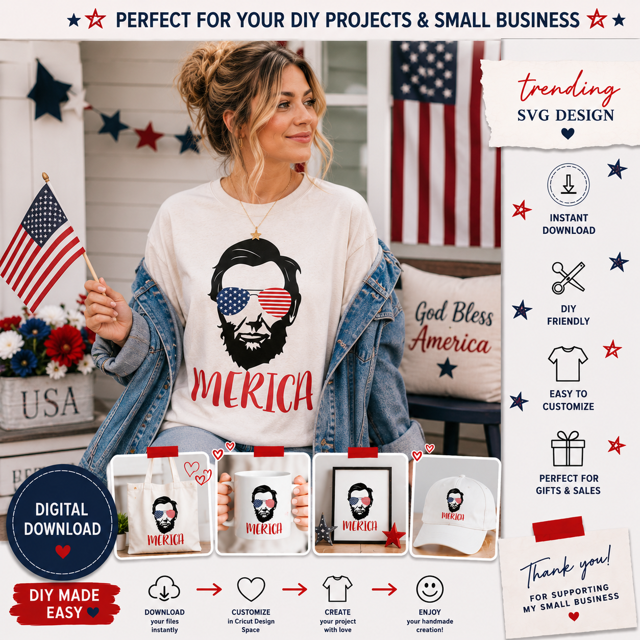 Merica SVG Clipart