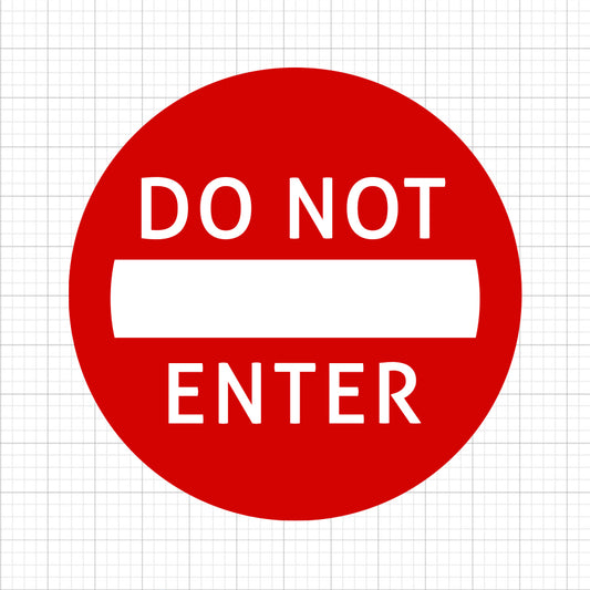 Do Not Enter Sign SVG
