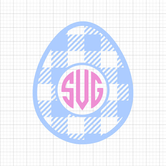 Easter Egg SVG Monogram