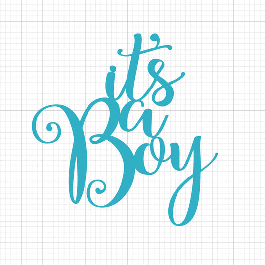 It's A Boy Cake Topper SVG