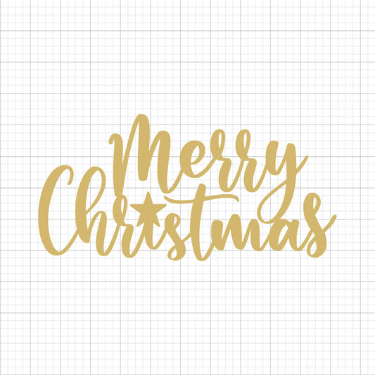 Merry Christmas SVG Cake Topper
