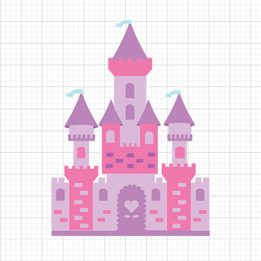 Princess Castle SVG Clipart