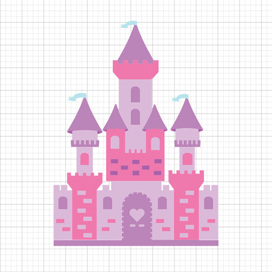Princess Castle SVG Clipart