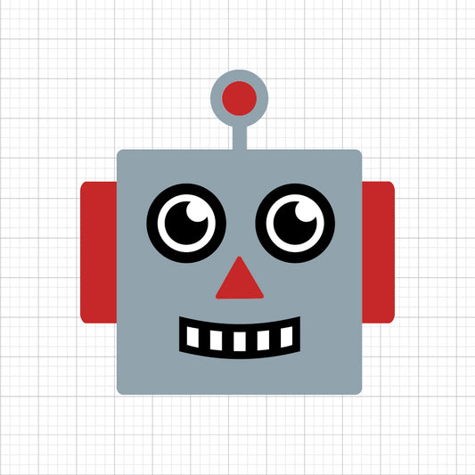 Robot Face SVG