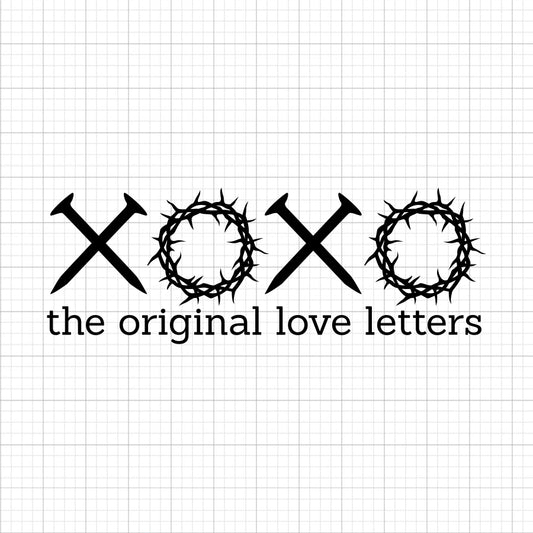XOXO The Original Love Letter SVG Saying