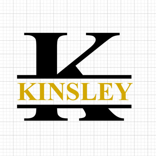 Split Monogram SVG Alphabet