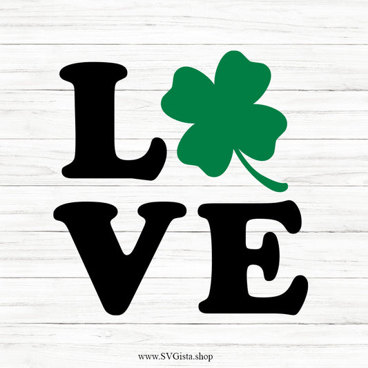 Clover Love SVG Saying
