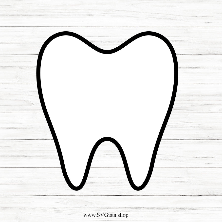 Tooth Outline SVG