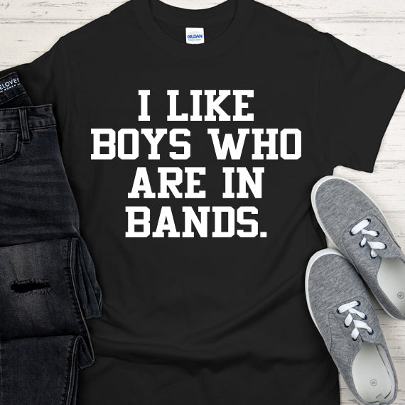 I Like Boys Who Are In Bands SVG Saying