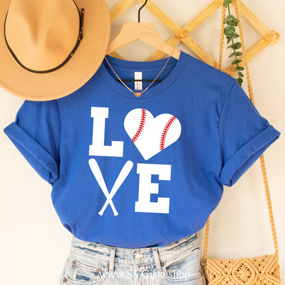 Love Baseball SVG Saying