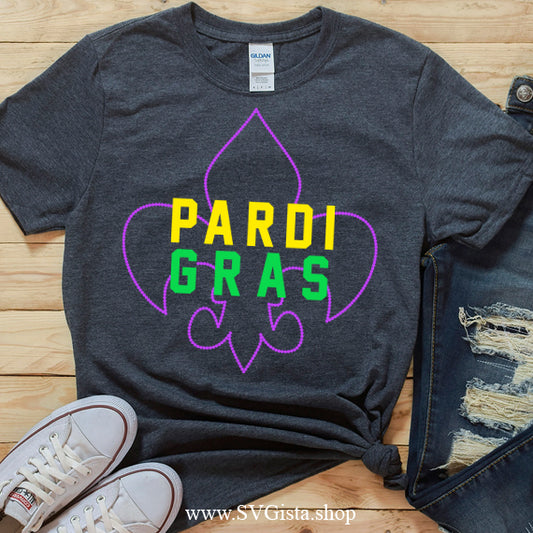 Pardi Gras SVG Saying