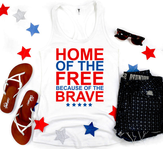 Home Of The Brave SVG Saying