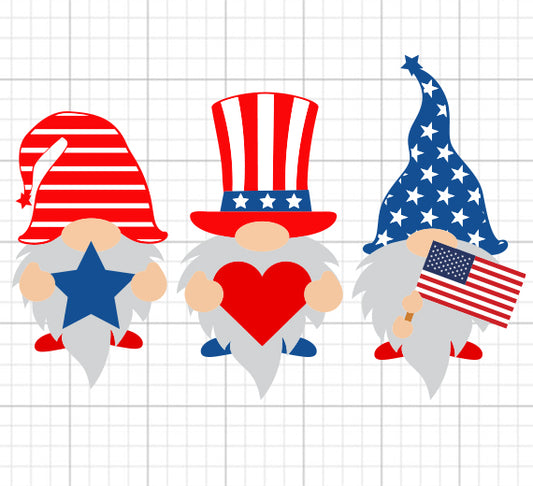 Patriotic Gnomes SVG