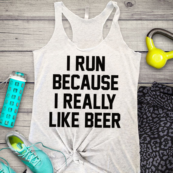 I Run Because I Really Like Beer SVG Saying