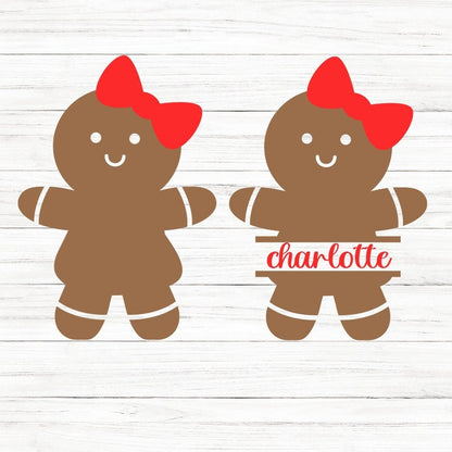 Gingerbread Girl SVG Clipart