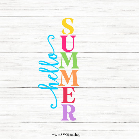 Hello Summer SVG Porch Sign
