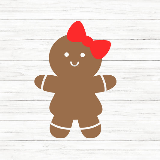 Gingerbread Girl SVG Clipart