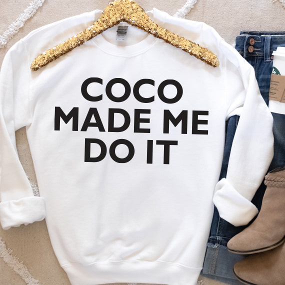 Coco Made Me Do It SVG Saying
