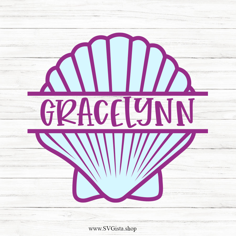 Seashell SVG Monogram
