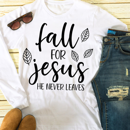 Fall For Jesus SVG Saying