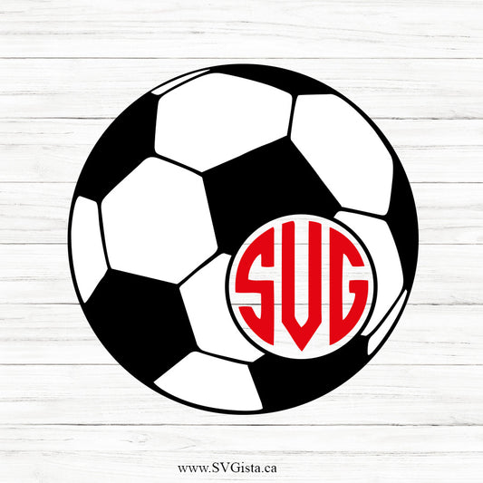 Soccer Ball SVG Monogram
