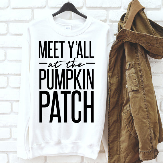 Meet Y'all At The Pumpkin Patch SVG Saying