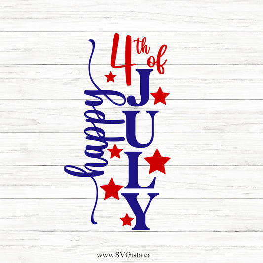 Happy 4th Of July SVG Porch Sign