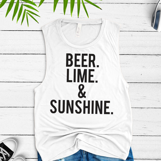 Beer Lime And Sunshine SVG Saying