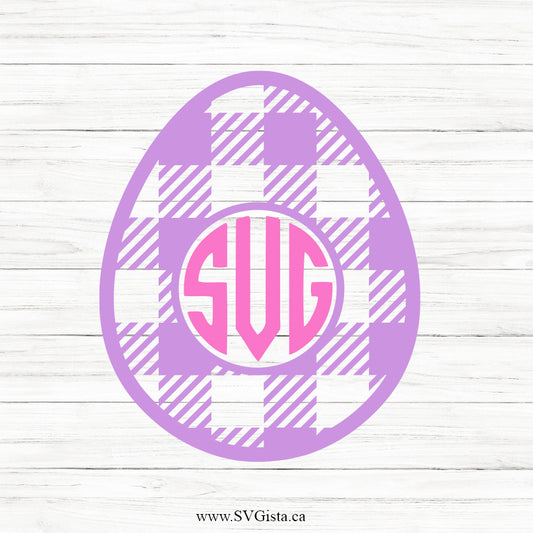 Easter Egg SVG Monogram