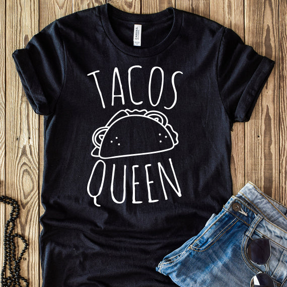 Tacos Queen SVG Saying