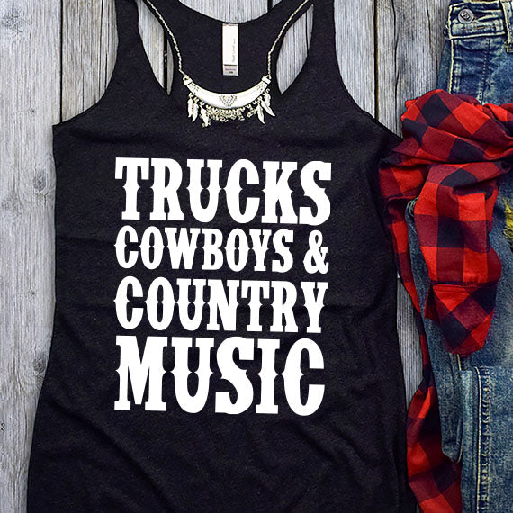 Trucks Cowboys SVG Saying