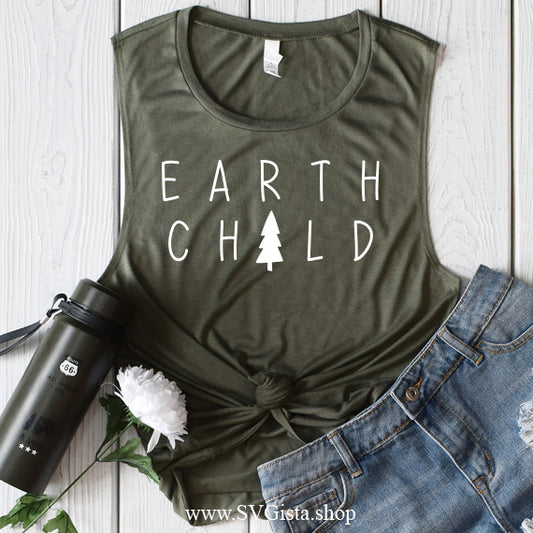 Earth Child SVG Saying