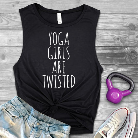 Yoga Girls Are Twisted SVG Saying