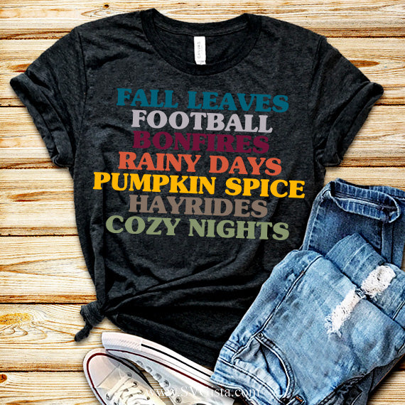 Fall Leaves SVG Saying