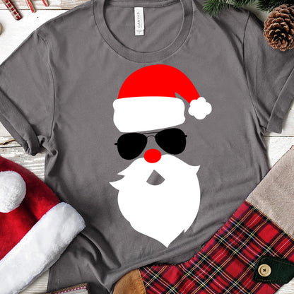 Santa Face With Sunglasses Christmas SVG