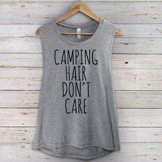 Camping Hair Don't Care SVG Saying