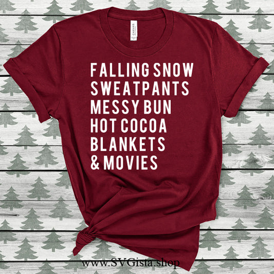 Falling Snow SVG Saying