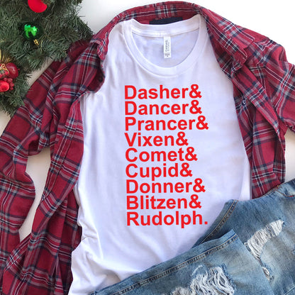Dasher Dancer SVG Saying