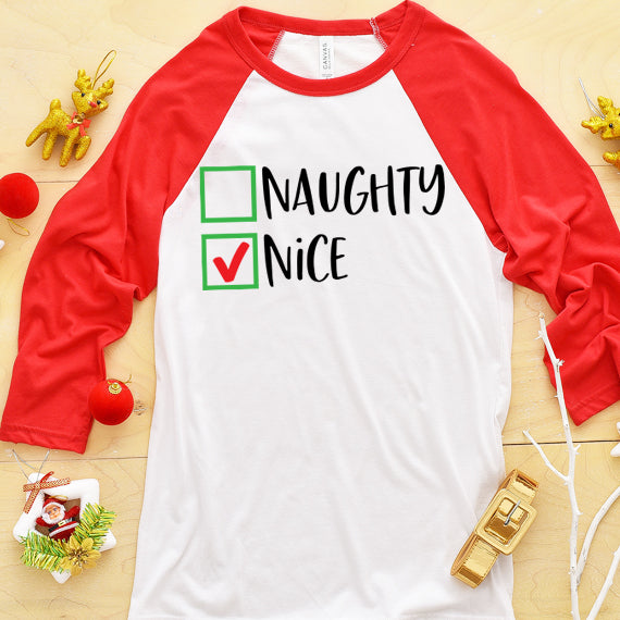 Naughty Nice SVG Saying
