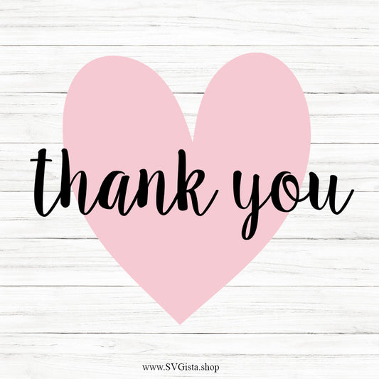 Thank You SVG Saying