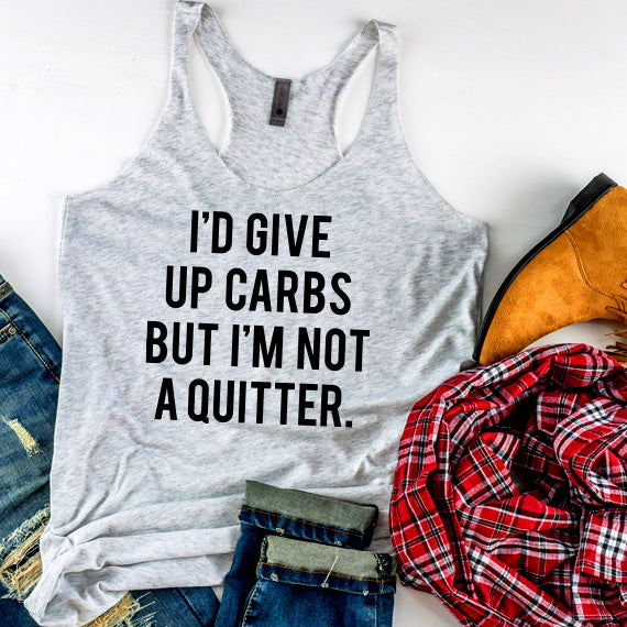 I'd Give Up Carbs SVG Saying
