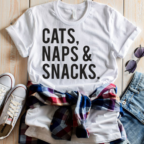 Cats Naps And Snacks SVG Saying