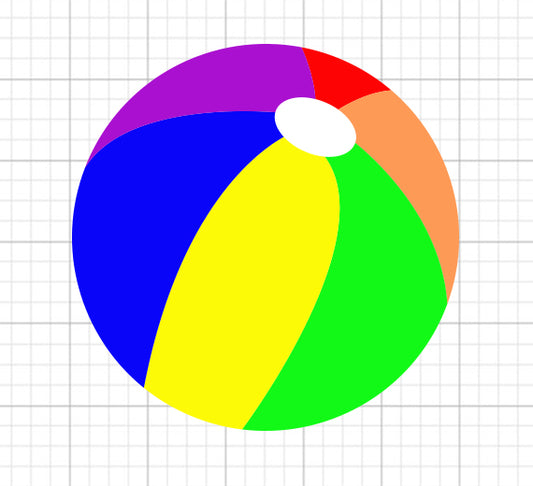 Beach Ball SVG Clipart