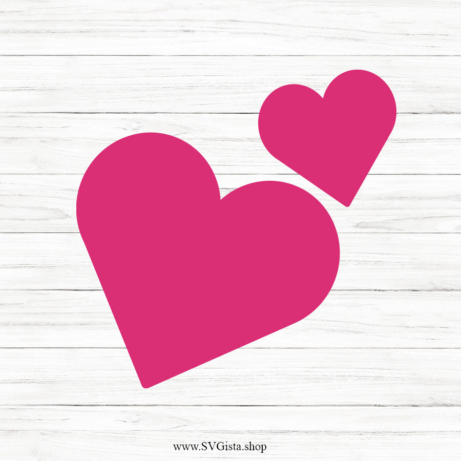 Two Hearts SVG