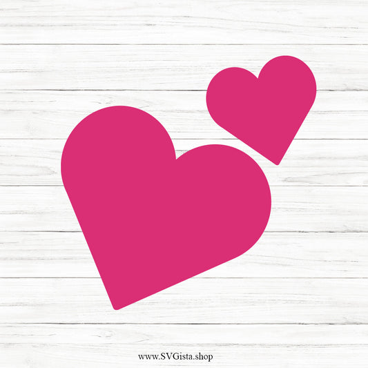 Two Hearts SVG