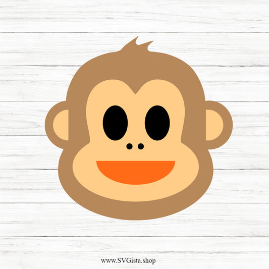 Monkey Face SVG